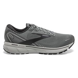 Brooks Ghost 14 Mens Road Running Shoes Grey/White | USA-LCX367810